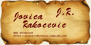 Jovica Rakočević vizit kartica